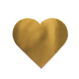 Spiegelglanz-Herz 3cm gold